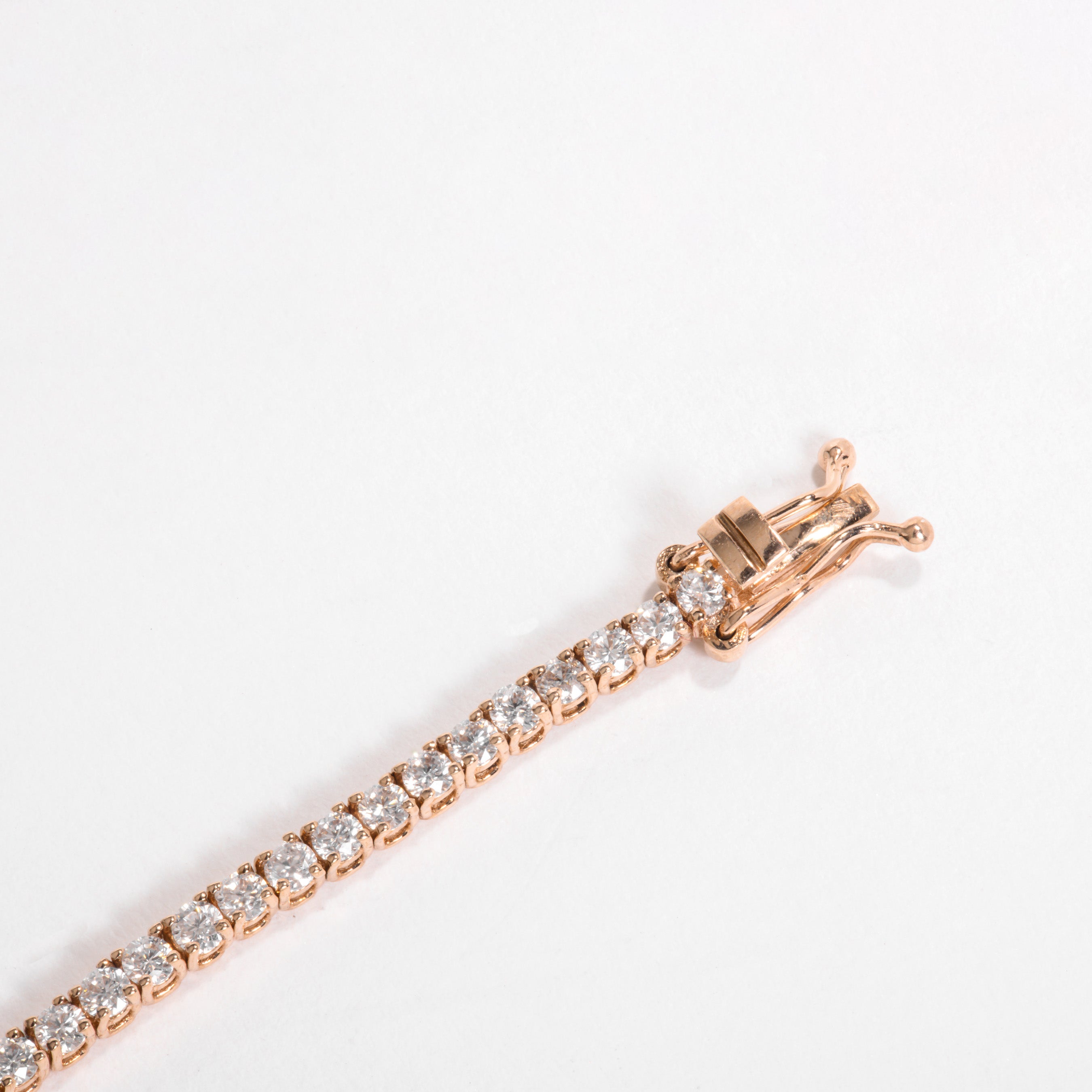 Rose Gold Tennis Moissanite Bracelet - Image 2