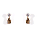 Rose Gold Congac & Diamond Studs