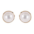 Mabe Pearl Stud Earrings