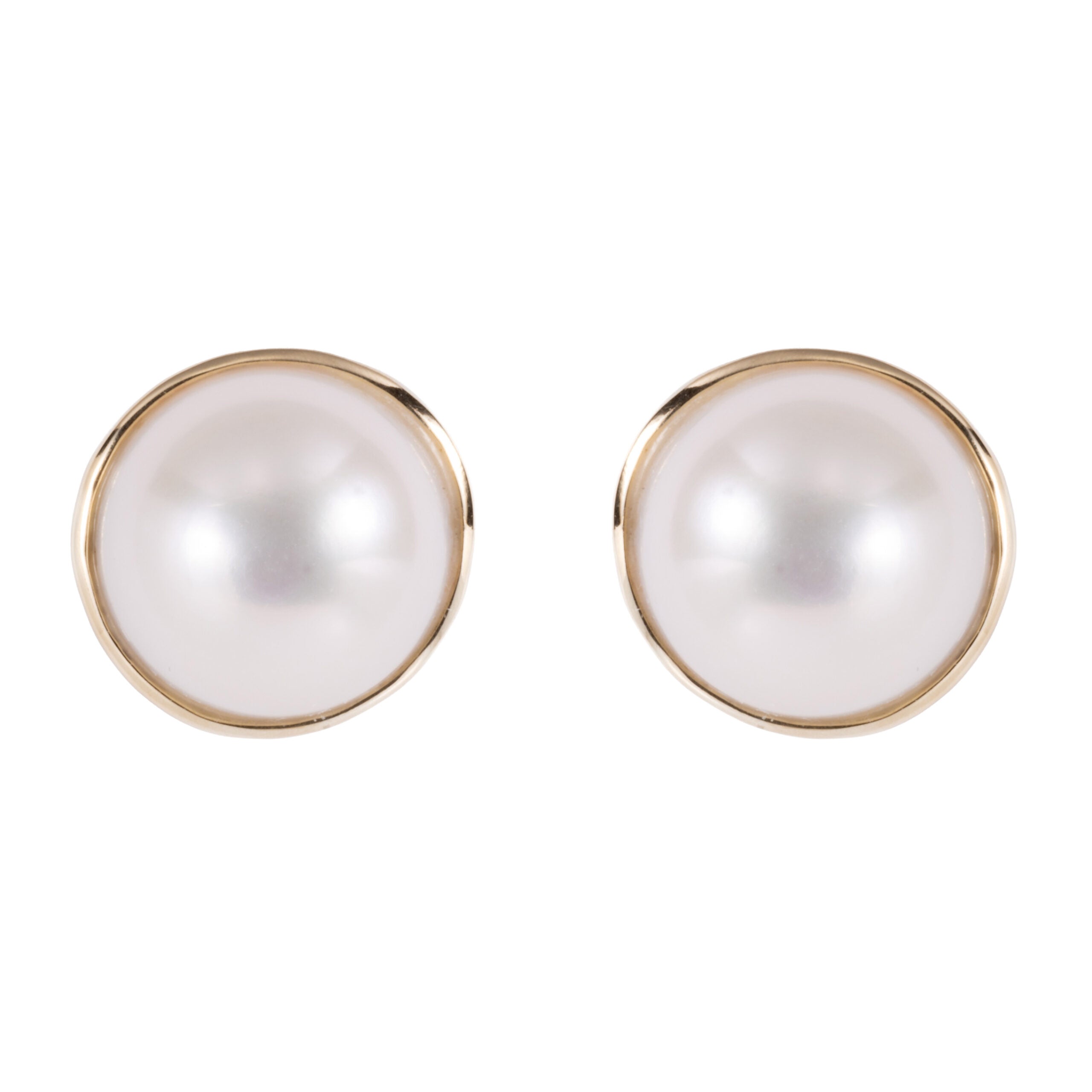 Mabe Pearl Stud Earrings