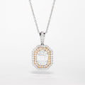 Emerald Cut Diamond Pendant