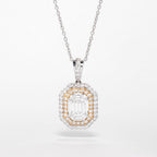 Emerald Cut Diamond Pendant