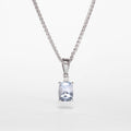 Aquamarine & Diamond Pendant