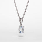 Aquamarine & Diamond Pendant - Image 2