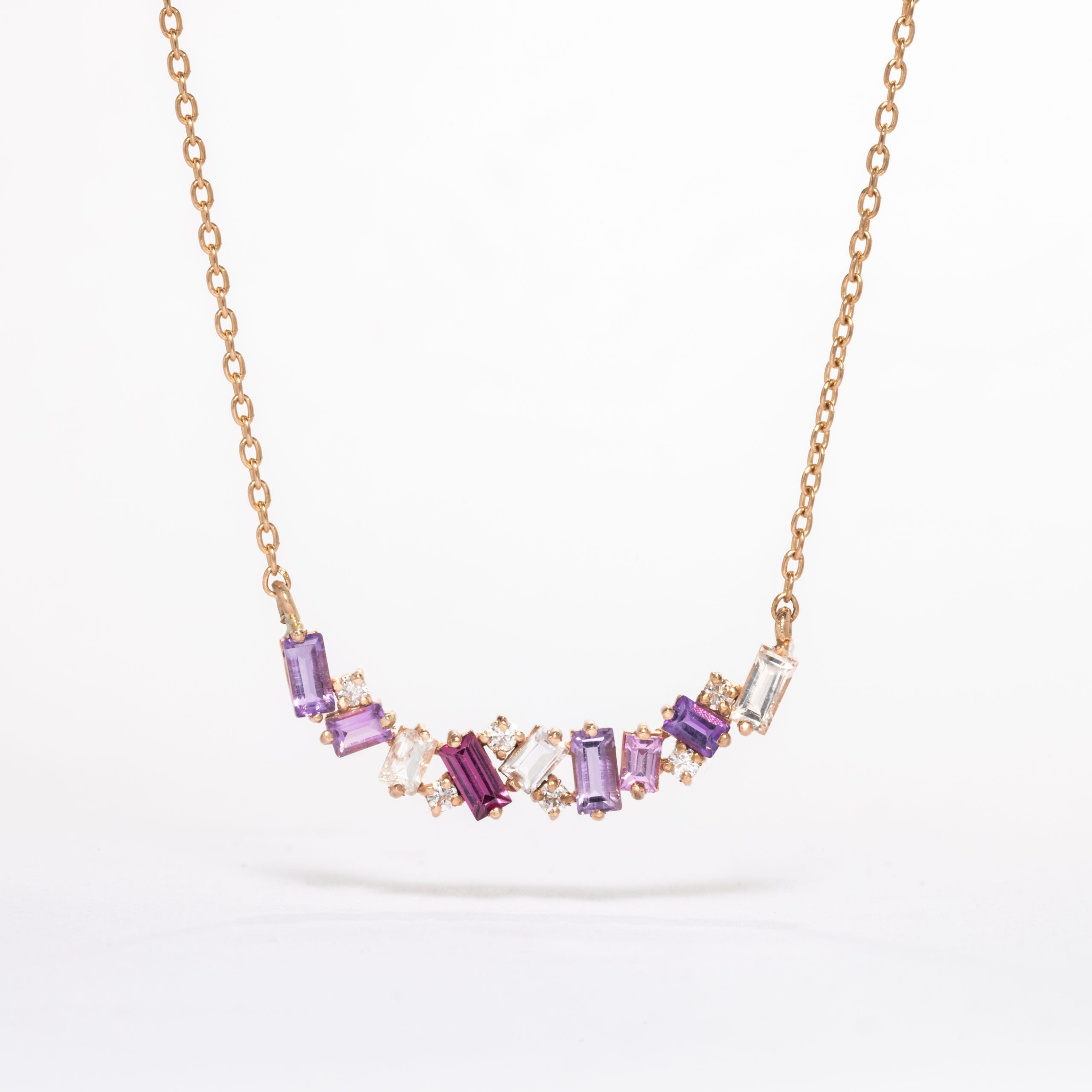 Multicoloured Sapphire & Diamond Pendant