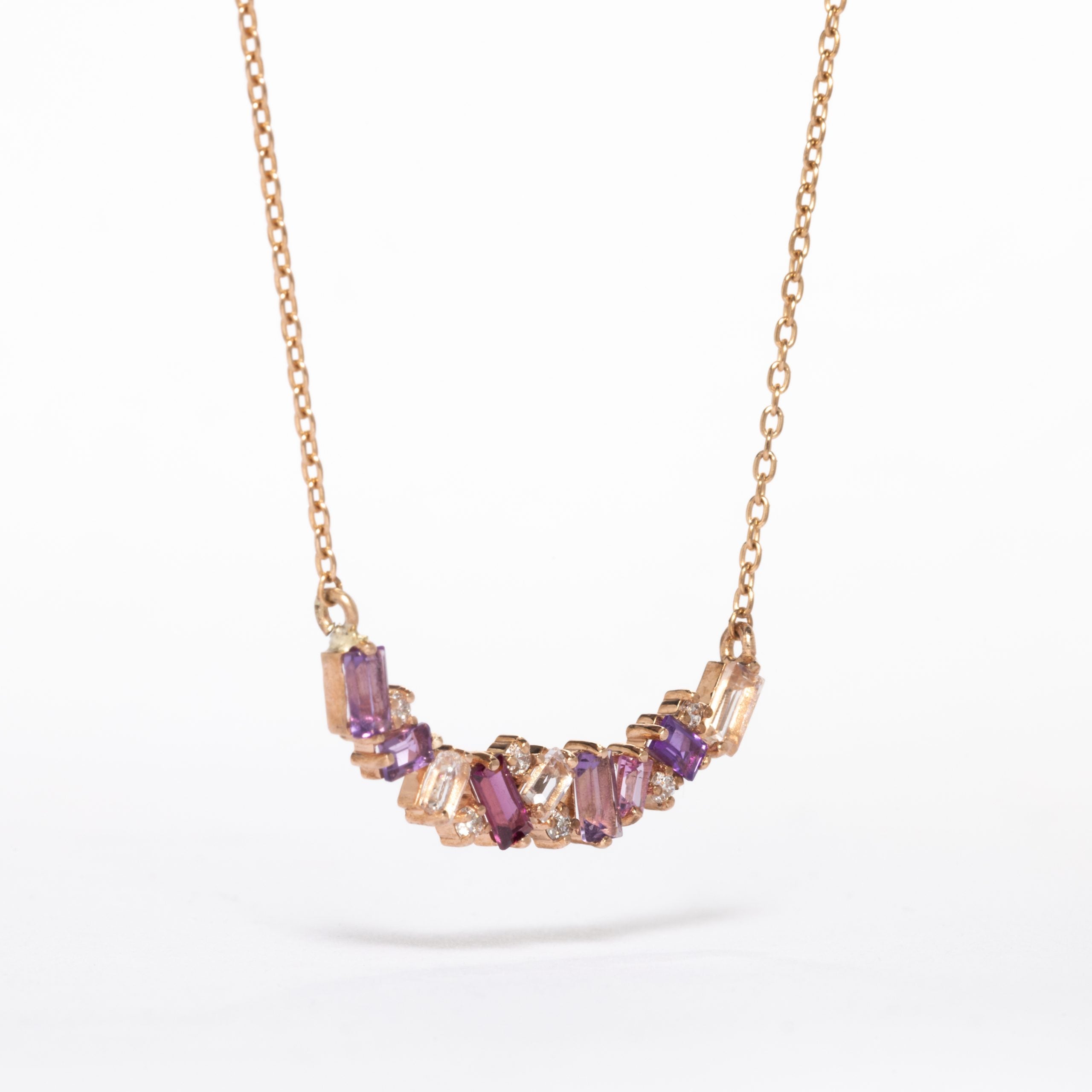 Multicoloured Sapphire & Diamond Pendant - Image 2