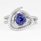 Triliant Cut Tanzanite And Diamond Ring - Image 3