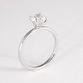 18ct White Gold Diamond 4 Claw Set Solitaire Engagement Ring