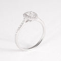 Pear Shape Diamond Halo Ring
