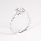 Pear Shape Diamond Halo Ring