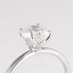 18ct White Gold Diamond 4 Claw Set Solitaire Engagement Ring - Image 2