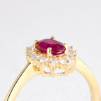 Ruby And Diamonds Cluster Ring - Image 2