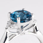 London Blue Topaz And Diamond Ring - Image 2