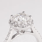 Diamond Halo Engagement Ring - Image 2