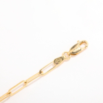 Gold Paper Link Bracelet