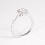 Pear Shape Diamond Halo Ring