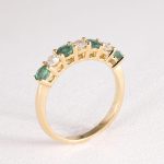 Diamond And Emerald Eternity Ring