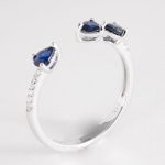 Blue Sapphire & Diamond Ring