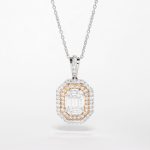 Emerald Cut Diamond Pendant