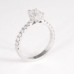 Oval Diamond Solitaire Ring