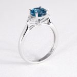 London Blue Topaz And Diamond Ring