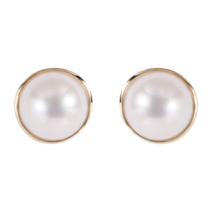 Mabe Pearl Stud Earrings